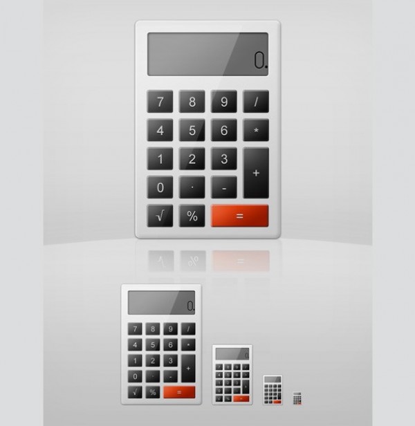 Smooth Modern Calculator Icon PSD web unique ultimate ui elements ui stylish smooth simple quality psd original new modern interface icon hi-res HD grey gray fresh free download free elements elegant download detailed design creative clean calculator icon calculator   