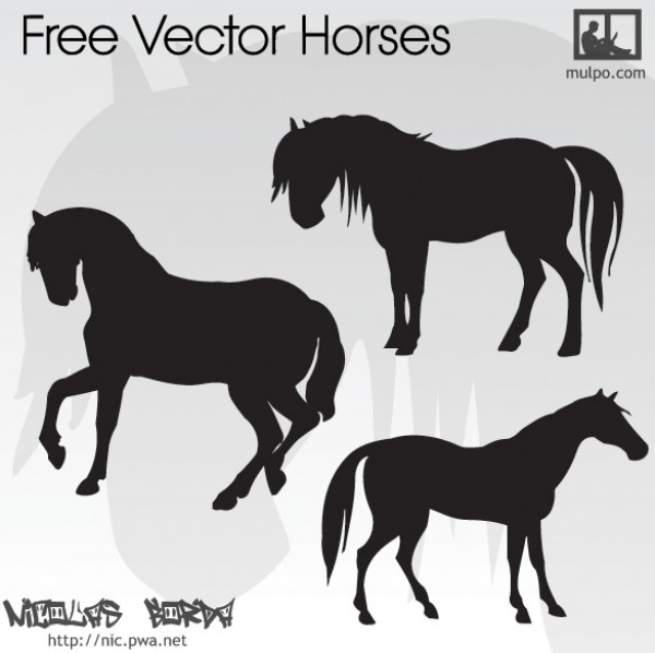 3 Vector Silhouette Horses vectors vector graphic vector unique silhouette quality proud prancing photoshop pack original modern illustrator illustration horse high quality fresh free vectors free download free download creative ai   