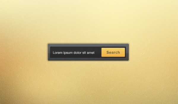 Smooth Dark Search Button Interface PSD yellow button web unique ui elements ui stylish search field search button search quality psd panel original new modern interface hi-res HD fresh free download free form elements download detailed design dark creative clean   