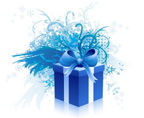 Blue Gift Box with Ribbons Set PSD web vector unique stylish ribbon quality psd original illustrator high quality graphic gift wrapped gift box fresh free download free download design creative boxes bow blue   