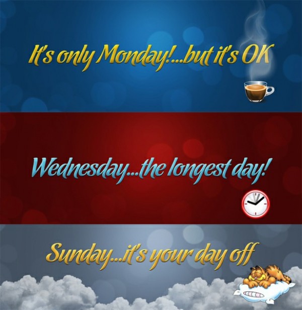 7 Days of Week Facebook Timeline Covers Set web unique ui elements ui timeline covers sunday stylish set quality original new monday modern jpg interface hi-res HD friday fresh free download free facebook timeline covers facebook elements download detailed design days of week creative clean   