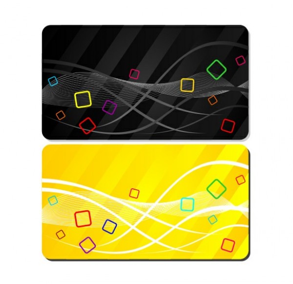 Fun Colorful Business/Gift Card Templates Set yellow web wavy lines waves vector unique ui elements template stylish striped stripe squares set quality original new modern lines interface illustrator high quality hi-res HD graphic gift card fun fresh free download free eps elements download diagonal stripe detailed design creative colorful cdr business card black background ai   