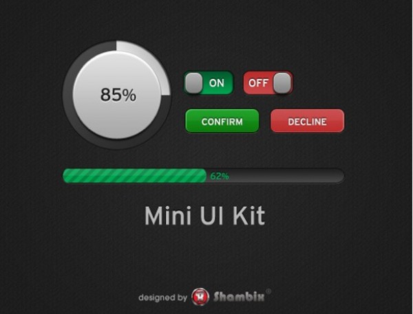 Perfect Mini Web UI Elements Kit PSD web unique ui set ui kit ui elements ui toggles switches switch stylish slider quality psd progress bar original on/off toggles on/off new modern interface hi-res HD fresh free download free elements download detailed design creative clean circular progress bar buttons   