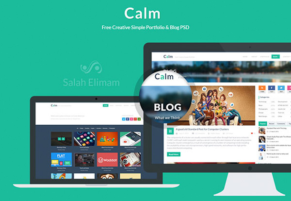 "Calm" Flat Windows 8 Style 2 Page Website PSD windows 8 website webpage web video player unique ui elements ui stylish quality psd original organized new modern interface homepage hi-res HD fresh free download free flat website flat elements download detailed design creative clean blog page blog   