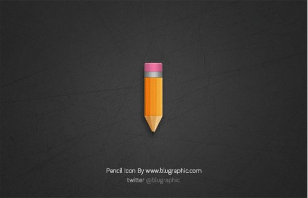 Sweet Short Pencil Icon PSD yellow pencil web unique ui elements ui stylish short pencil quality psd pencil icon pencil original new modern interface icon hi-res HD fresh free download free elements download detailed design creative clean   