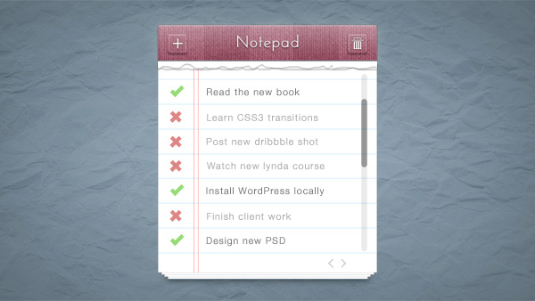 Ripped Textured Lined Notepad Checklist ui elements ui todo list ripped paper pad notes notepad list lined free download free checklist   