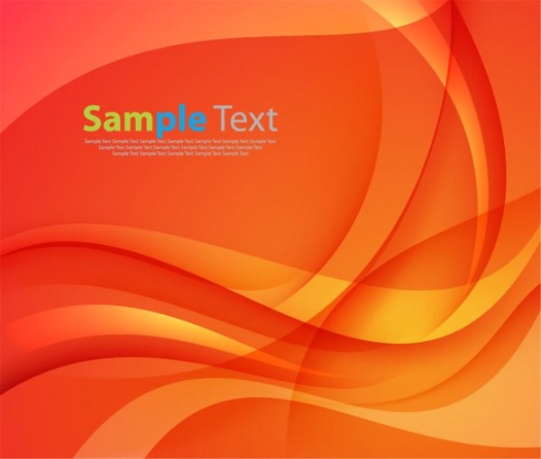 Orange Waves Abstract Vector Background web waves vector unique stylish smooth quality original orange illustrator high quality graphic fresh free download free eps download design curves creative background abstract   