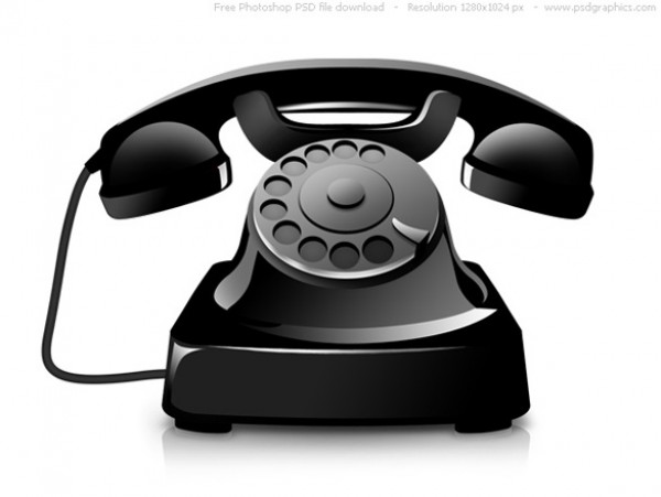 Shiny Black Antique Telephone Icon PSD web vectors vector graphic vector unique ultimate ui elements telephone shiny rotary retro quality psd png photoshop phone icon phone pack original old phone icon old phone new modern jpg illustrator illustration icon ico icns high quality hi-def HD fresh free vectors free download free elements download design creative black antique ai   