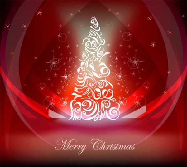 Red Abstract Christmas Tree Background web wave vector unique ui elements stylish stars sparkles red christmas tree red quality original new interface illustrator high quality hi-res HD graphic fresh free download free eps elements download detailed design creative christmas tree background abstract   
