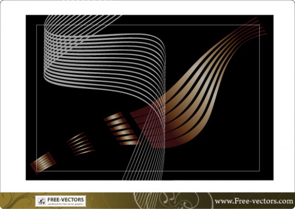 Flowing Bronze Abstract Vector Background web vectors vector graphic vector unique ultimate quality photoshop pattern pack original new modern lines illustrator illustration high quality fresh free vectors free download free download design curvy curves creative bronze black background ai abstract   