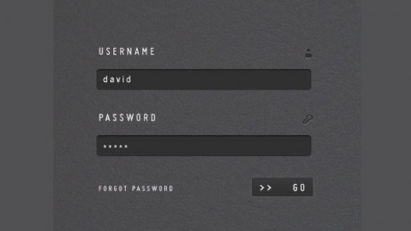 Dark Handsome Login Box Interface PSD web unique ui elements ui stylish signin quality psd original new modern login form login interface hi-res HD fresh free download free form elements download detailed design creative clean box   