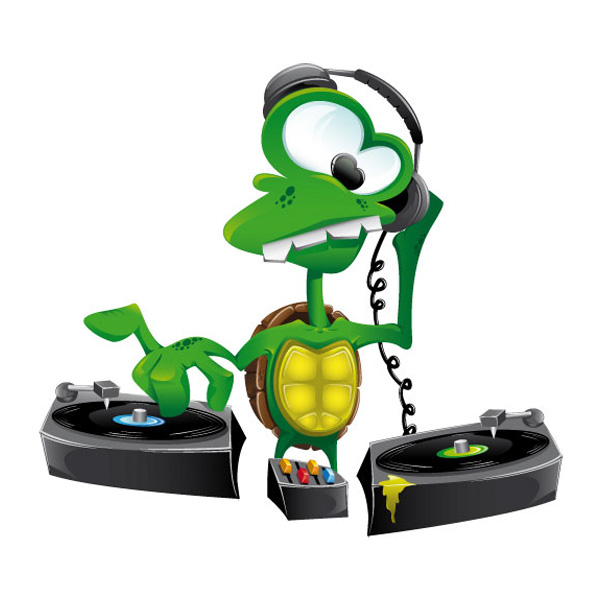 Crazy Cartoon Turtle DJ Vector web vector turtle vector unique ui elements turtle stylish records quality original new music interface illustrator high quality hi-res HD graphic fresh free download free elements download DJ detailed design creative crazy cartoon Turtle cartoon ai   
