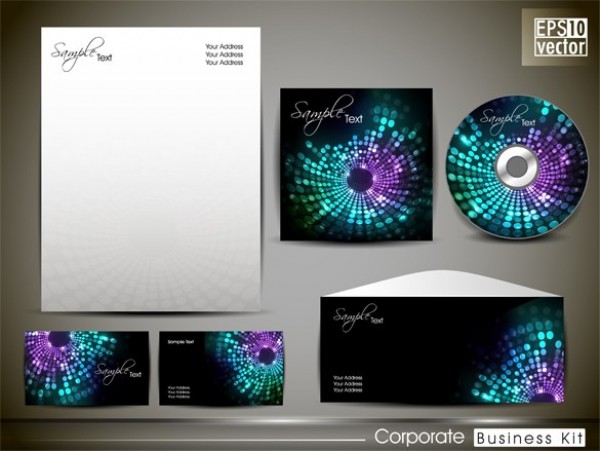 Striking Corporate Business Package Set web vector unique ui elements stylish stationary set stationary set quality presentation package original new interface illustrator identity high quality hi-res HD graphic fresh free download free eps envelope elements download detailed design dark creative corporate identity package corporate CD cover cd card business card business abstract   