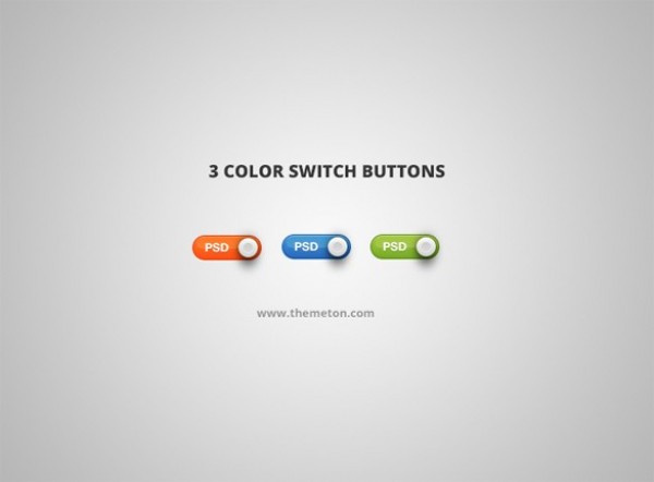 3 Perfect Little UI Toggle Switches Set PSD white knob white web unique ui elements ui toggle switches switch stylish set quality psd original orange on off button on off new modern knob interface insets hi-res HD green fresh free download free elements download detailed design creative colors clean blue   