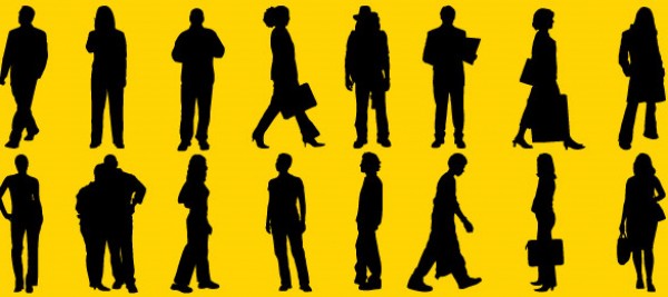 16 Vector Human Silhouettes Pack women woman vector sillhouetes shadow photoshop people pack men man illustrator human free vector free downloads eps civilization ai   
