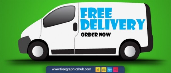 Free Delivery Order Now Van Vector white van web vector van unique ui elements svg stylish sign quality original order now sign order now new interface illustrator high quality hi-res HD graphic fresh free download free delivery sign free delivery free eps elements download detailed design delivery van creative ai   