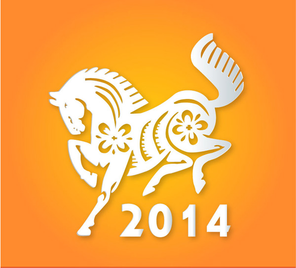 Year of the Horse 2014 Illustration year of the horse vector horse vector illustration horse free download free 2014   