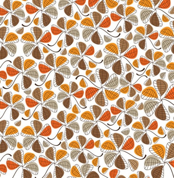 Retro Autumn Floral Abstract Pattern Background web vector unique ui elements stylish retro quality pattern original orange new interface illustrator high quality hi-res HD hand drawn graphic fresh free download free flowers floral eps elements download detailed design creative brown background abstract   