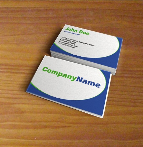 Clean Modern Business Card Template Set PSD web unique ui elements ui template stylish set quality psd original new modern interface hi-res HD green front fresh free download free elements download detailed design creative clean business card blue back   
