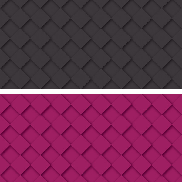2 Simple Squares 3D Pattern Set woven web vector unique ui elements stylish squares quality pink pattern original new material interface illustrator high quality hi-res HD grey graphic fresh free download free eps elements download detailed design dark cubes creative boxes background 3d   