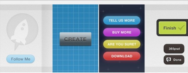 Cool Variety Web UI Button Pack PSD web variety unique ui elements ui stylish set selection quality psd pack original new modern interface hi-res HD fresh free download free follow me finish elements download button download done detailed design creative clean buttons   