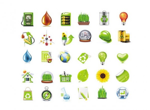 Pixel Perfect Environmental Icons Vector Pack web vector unique ui elements stylish recycle quality original new nature interface illustrator icons high quality hi-res HD green graphic go green fresh free download free environment elements eco friendly download detailed design creative   