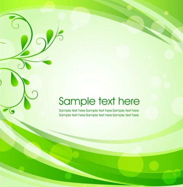 Green Leafy Wave Bokeh Background web wave vector unique ui elements tree stylish quality original new nature leaves interface illustrator high quality hi-res HD green graphic fresh free download free floral eps elements download detailed design creative branch bokeh background abstract   
