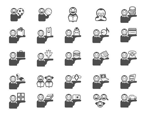 25 Flat Descriptive People Vector Icons Set vector travel sports smiling set reading pictures persons people music mail icons free download free flat addresses   