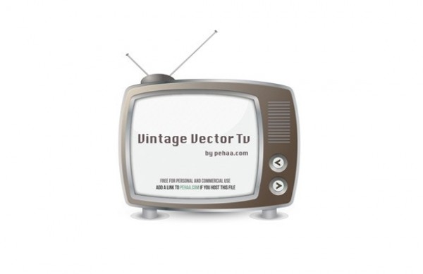 Retro Style Television Vector Icon web vintage tv icon vintage vector unique ui elements tv icon tv television stylish retro rabbit ears quality original old fashioned old new interface illustrator icon high quality hi-res HD graphic fresh free download free elements download detailed design creative ai   