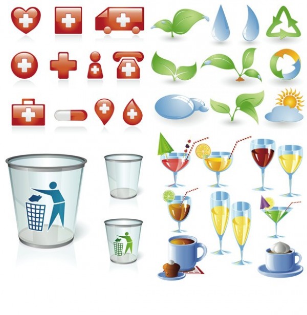 34 Useful Mixed Web UI Icons Vector Pack web water drops vector unique ui elements trash sun stylish set school sign recycle quality pack original new medical leaves interface illustrator icons high quality hi-res HD graphic glasses glass garbage fresh free download free first aid eps environment elements eco drink download detailed design cup creative coffee cocktail bin   