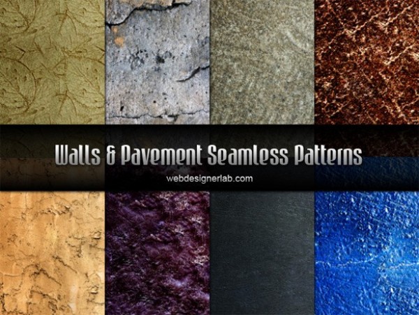 8 Walls and Pavement Seamless Patterns Set web walls unique ui elements ui tileable texture stylish stone set seamless rustic rock repeatable quality pavement patterns pattern pat original new modern interface hi-res HD grunge grey fresh free download free elements download detailed design creative clean cement blue   