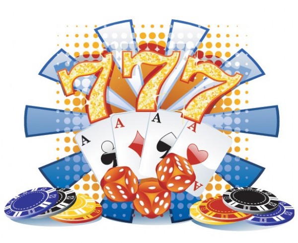 Casino Theme Card Chips Vector Graphic web vector unique stylish sevens quality original lucky illustrator high quality graphic gambling gamble fresh free download free download dice design creative chips casino cards aces   