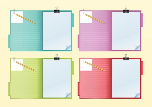 Colorful Clipboard UI Vector Element web vector unique ui elements supplies stylish school quality paper original office notes notebook new interface illustrator high quality hi-res HD graphic fresh free download free folder elements download detailed design creative clipboard   