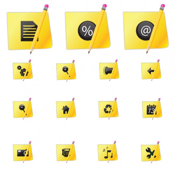 39 Sticky Pack Icons yellow vectors vector graphic vector unique sticky note sticky quality photoshop pencil pack original modern illustrator illustration icons high quality fresh free vectors free download free download creative ai   