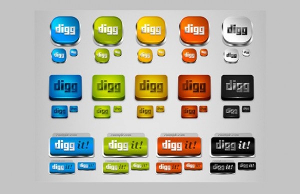 Glossy 3D Digg Social Media Icons Pack web unique ui elements ui stylish styles social simple shapes quality png original news new networking modern media interface hi-res HD fresh free download free elements download DIGG detailed design creative clean bookmarking 3d   