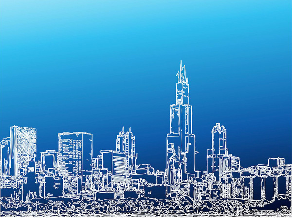 Detailed Linear Cityscape Graphics web vector urban unique ui elements stylish skyscrapers skyline quality original new lines linear interface illustrator highrises high quality hi-res HD graphic fresh free download free elements drawing download detailed design creative cityscape city background ai   
