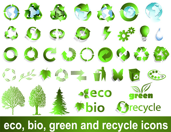 40 Green Recycle Nature Logotypes Vector Set water vector trees set recycle planet nature logotypes logos leaves green free download free eco earth bio   