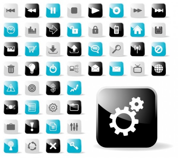 49 Attractive Glossy Web UI Vector Icons Set web icons web vector unique ui stylish set quality pack original new interface illustrator icons high quality hi-res HD grey gray graphic glossy fresh free download free elements download detailed design creative blue black   
