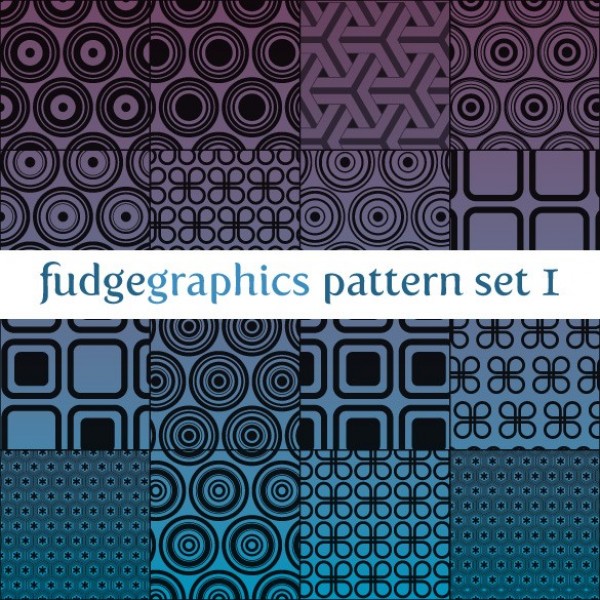 Retro Shapes Patterns Vector Pack web vector unique ui elements stylish seamless retro shapes retro repeatable quality purple pattern original new interface illustrator high quality hi-res HD graphic fresh free download free flower elements download detailed design creative circles blue   