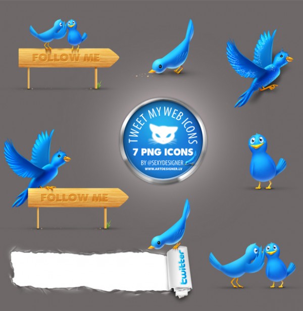 7 TweetMyWeb Twitter Icons PNG web vectors vector graphic vector unique ultimate twitter social media social quality photoshop pack original new modern media illustrator illustration icons high quality fresh free vectors free download free follow me download design creative birds ai   