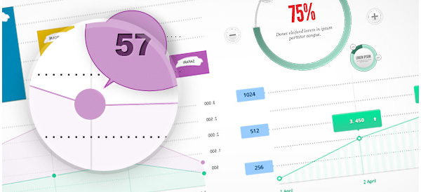 Modern Infographic UI Templates Set PSD web unique ui elements ui templates stylish set quality psd pie charts original new modern line charts kit interface infographics hi-res HD fresh free download free elements download diagrams detailed design creative column chart clean charts chart bar   