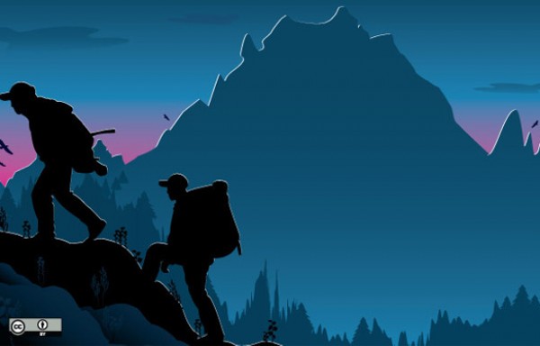 Mountain Trek Silhouette Vector web element web vectors vector graphic vector unique ultimate UI element ui trek svg silhouette scene quality psd png photoshop pack original new mountain climbing mountain modern landscape illustrator illustration ico icns high quality GIF fresh free vectors free download free eps download design creative background ai   
