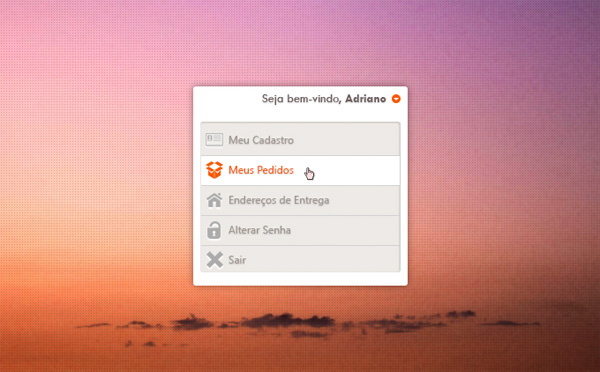 Mini Admin Menu with Icons widget ui elements orange mini menu menu icons free download free download admin menu   