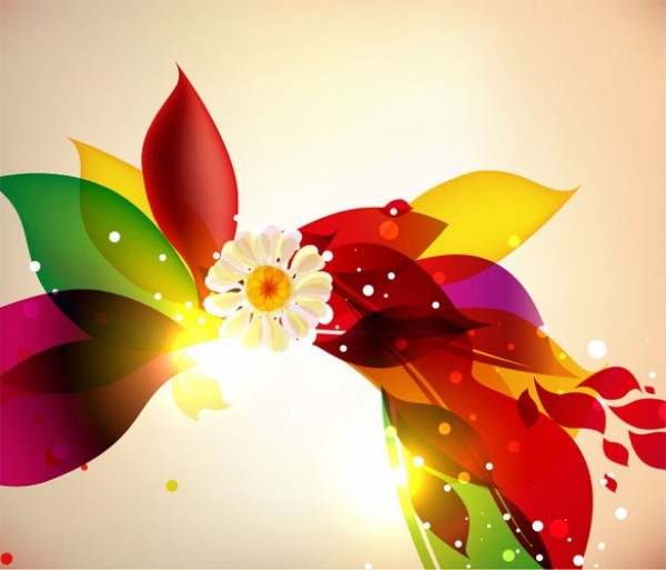 Colorful Leaves Floral Abstract Vector Background 10285 web vector unique stylish red quality petals original leaves illustrator high quality graphic glowing fresh free download free flower floral eps download design creative background abstract   