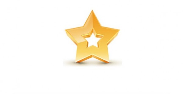 Glossy 3D Golden Star Icon PSD web unique ui elements ui stylish star icon star simple quality original new modern interface icon hi-res HD golden gold fresh free download free elements download detailed design creative clean 3D star 3d   