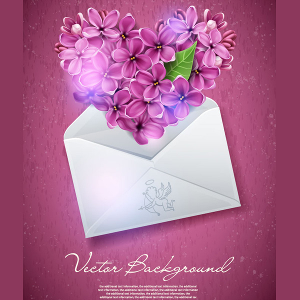 Floral Heart Card Valentine Background vector pink heart free download free flowers floral heart floral envelope cupid card background   
