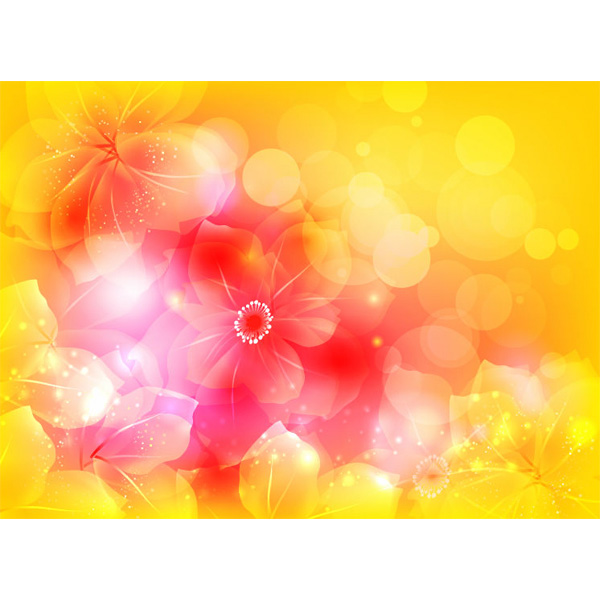 Fragile Floral Bokeh Vector Background yellow web vector unique ui elements transparent stylish spring soft romantic red quality original new interface illustrator high quality hi-res HD graphic glowing fresh free download free flowers floral elements download detailed design delicate creative bokeh background ai   