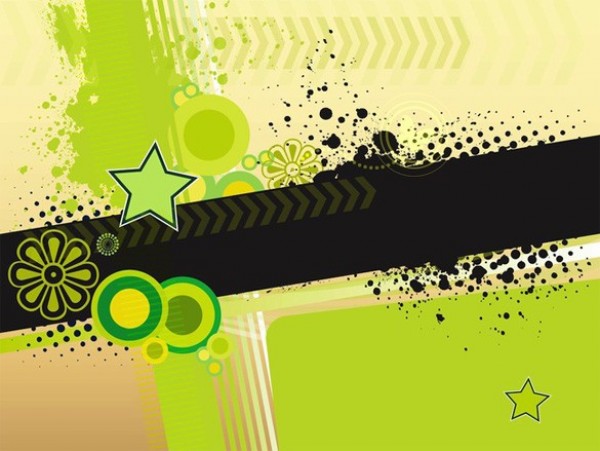 Green Grunge Splatter Vector Background web vector unique ui elements stylish stars splatter quality original new interface illustrator high quality hi-res HD grunge green graphic fresh free download free floral elements download detailed design creative circles black background art arrows ai abstract   