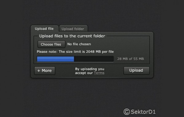 Dark Files Upload Popup Concept PSD web uploading upload progress bar upload unique ui elements ui tabbed stylish quality psd progress bar popup original new modern interface hi-res HD fresh free download free file upload elements download detailed design dark creative concept clean box   