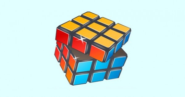 Classic Colorful Rubik's Cube Vector Icon web vector unique ui elements stylish rubiks cube rubics rubic's cube quality puzzle original new interface illustrator high quality hi-res HD graphic fresh free download free elements download detailed design cube creative colorful classic ai   